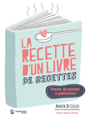 cover image of La recette d'un livre de recettes